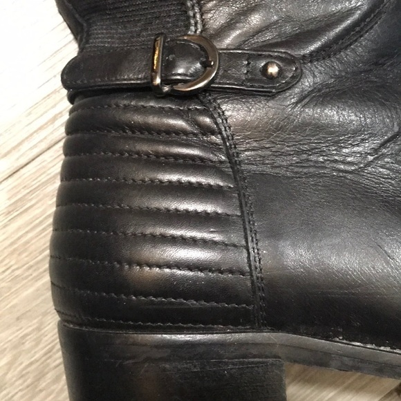 Aquatalia Black Leathwr “Orso” Tall Round Toe Riding Boot size 6.5 - Picture 6 of 12